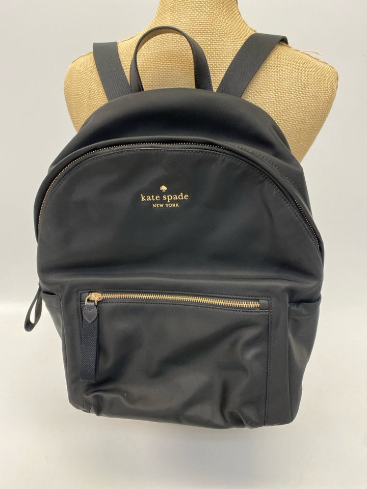 Kate Spade Black Gold Accent(s) Nylon Backpack