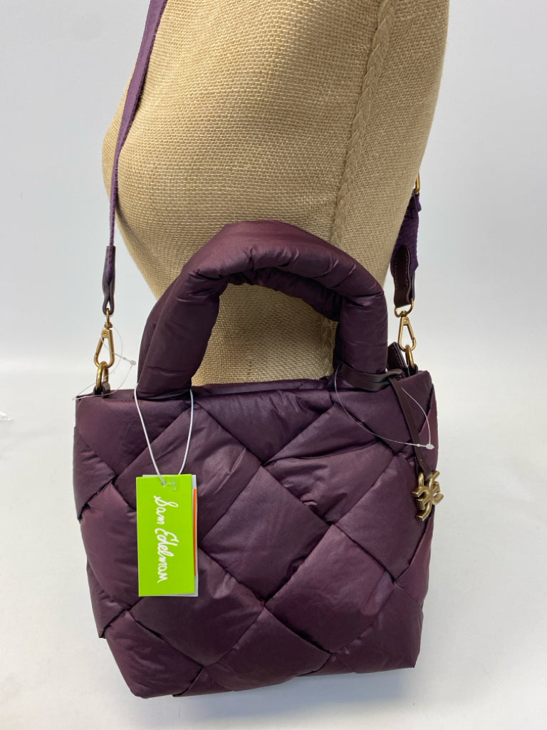 NWT Sam Edelman Dark Plum Nylon Crossbody