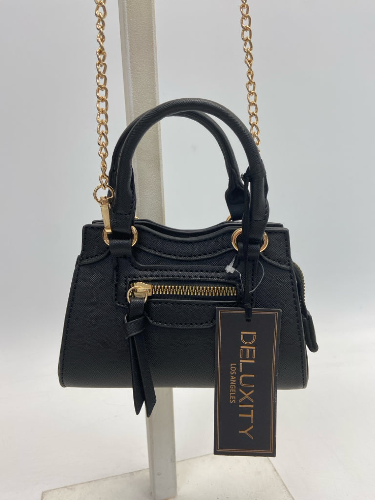 NWT Black Gold Chain(s) Handbag