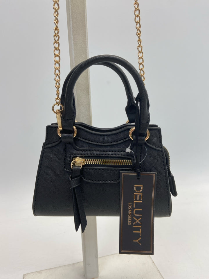 NWT Black Gold Chain(s) Handbag