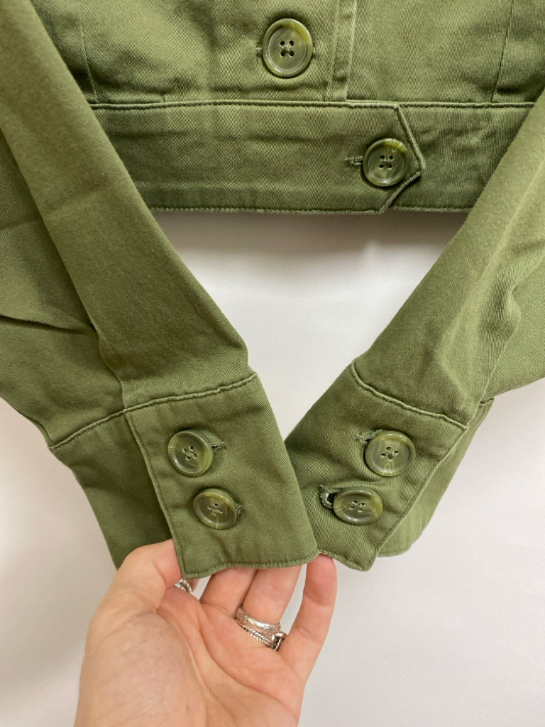 NWT Torrid  SIZE  1X Olive Green Button Down Plus Size Jacket