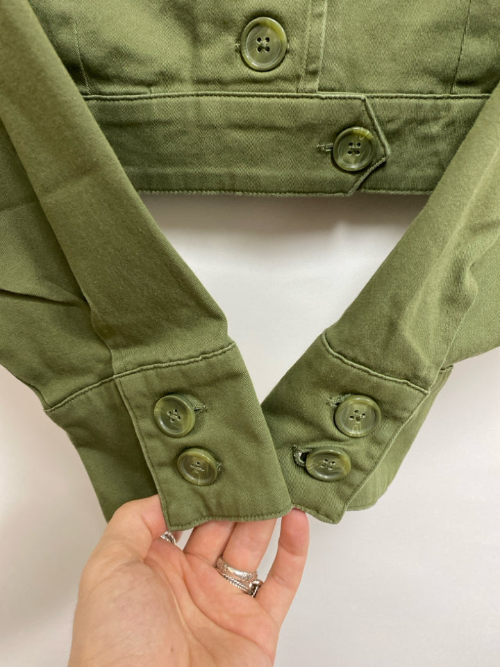 NWT Torrid  SIZE  1X Olive Green Button Down Plus Size Jacket