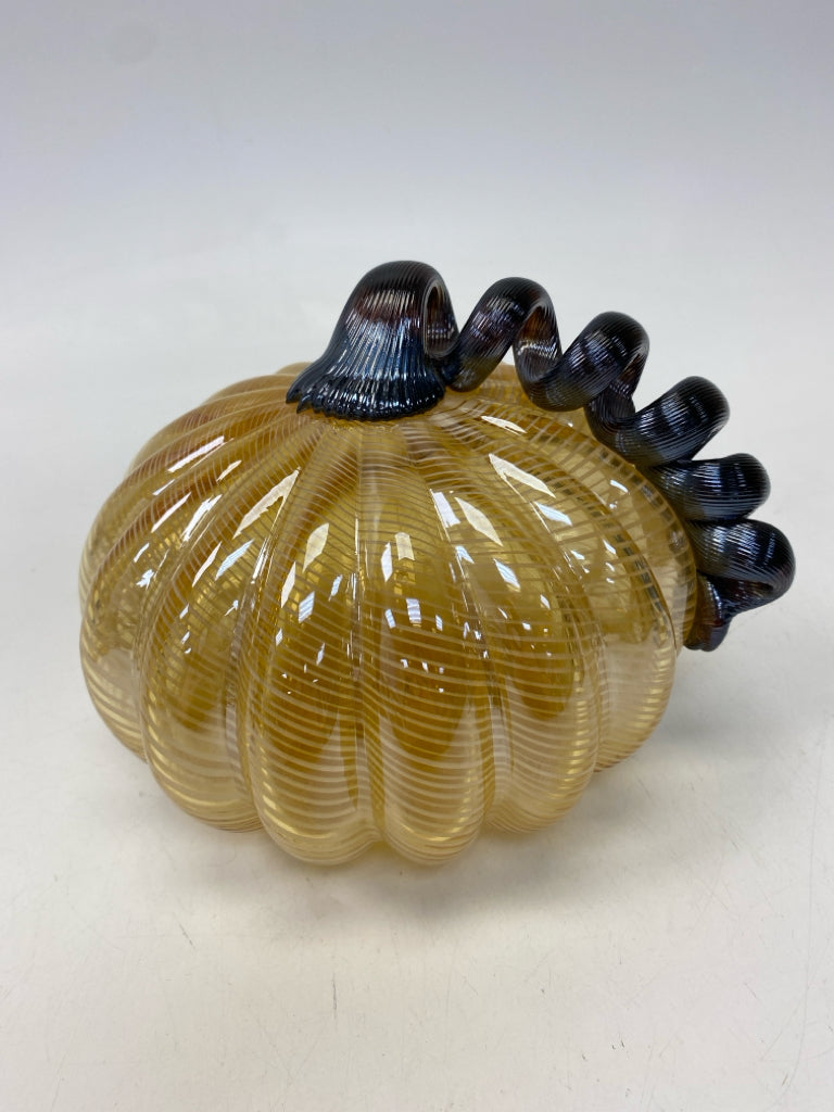 Amber Black Glass Fall