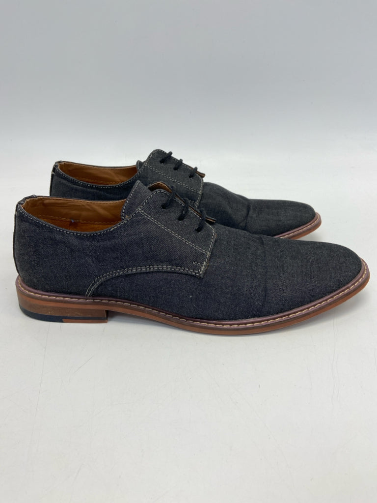 J75 Size 11 Black Denim Lace-Up Men&