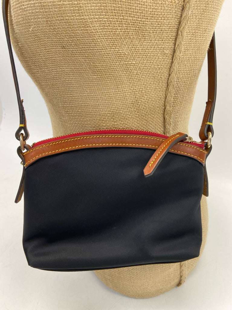 Dooney &amp; Bourke Black Brown Nylon Crossbody