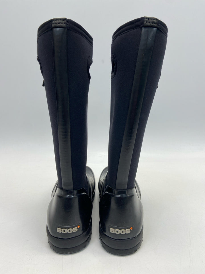 Size 9 Black Neoprene Boots