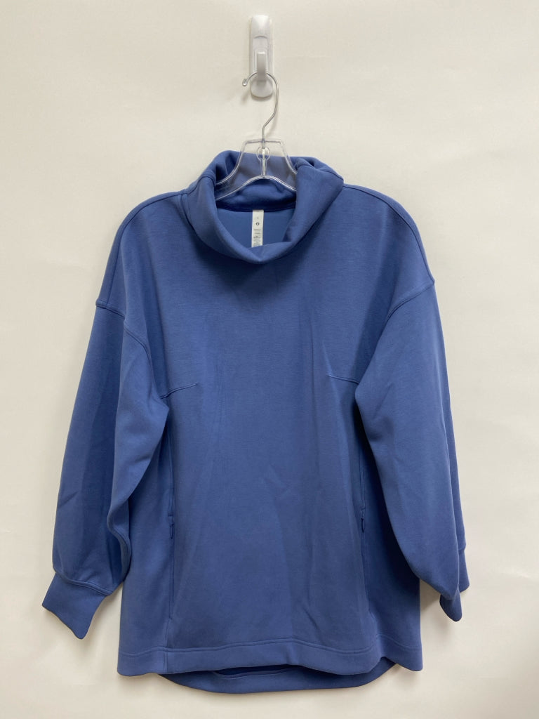 Lululemon Size 6 Blue Turtleneck Ladies Sweatshirt