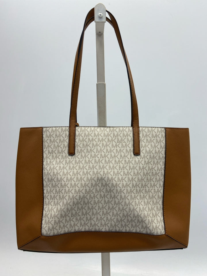 Michael Kors Brown Cream Signature Handbag