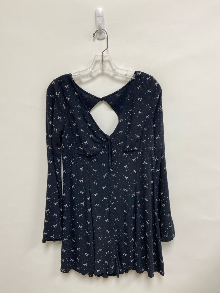 NWT American Eagle Size M Black White Bows Ladies Dress