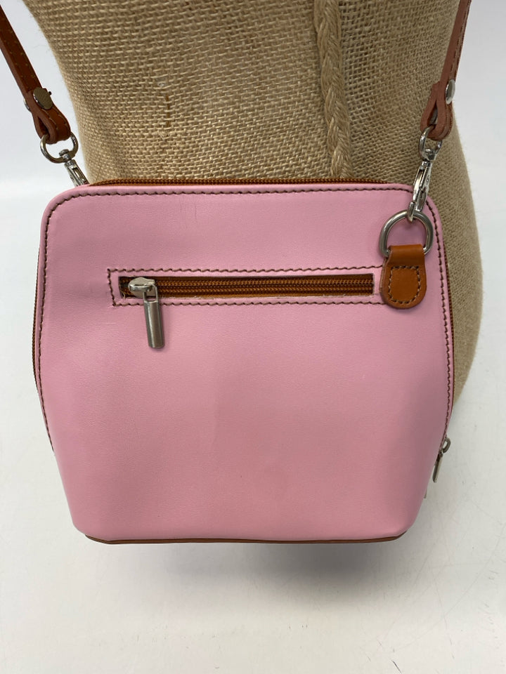 Pink Brown Crossbody