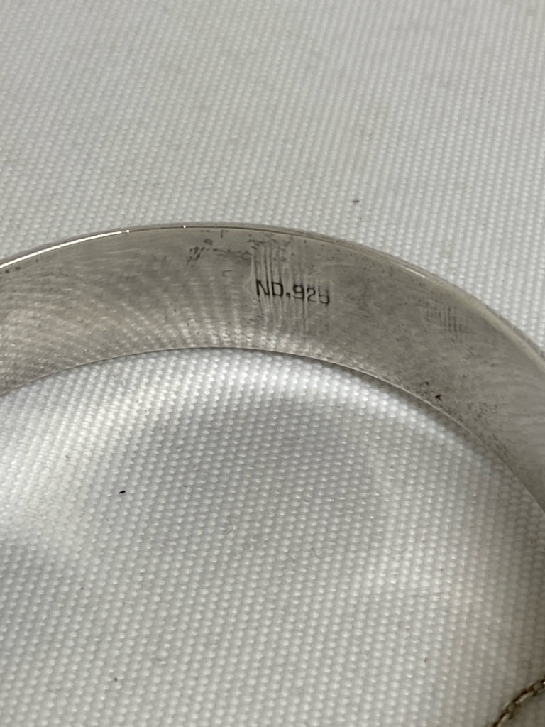 Silver Textured Bracelet