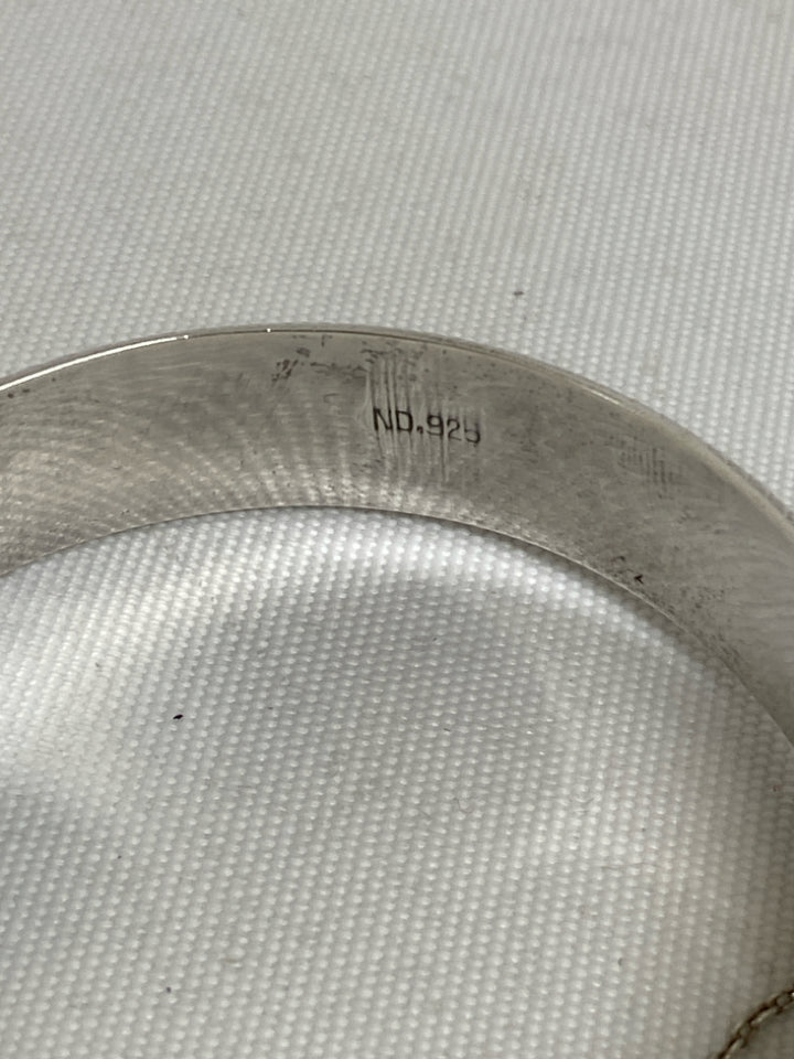 Silver Textured Bracelet