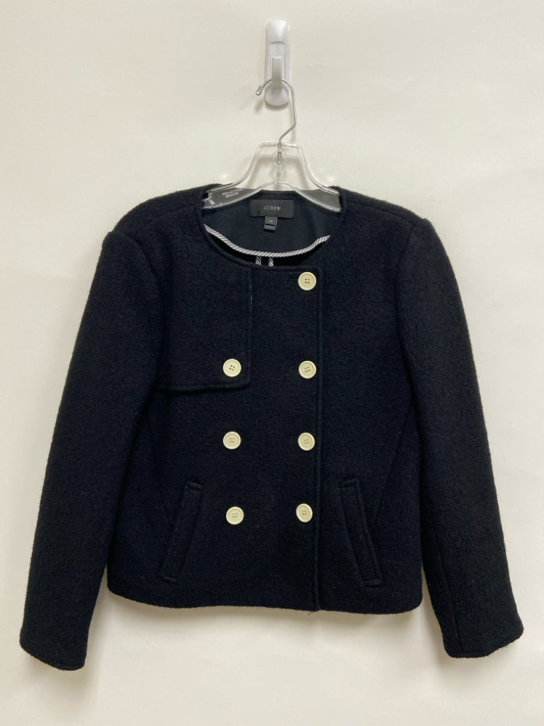 J Crew Size XS Black White Buttons Wool Ladies Jacket