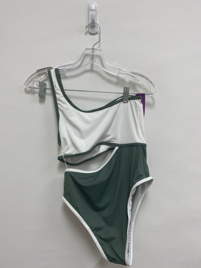 NWT BALTIC BORN Size S White Green Ladies Swimwear