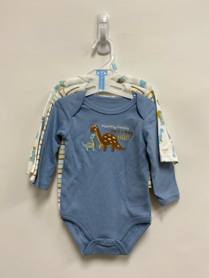 Duck Duck Goose SIZE 3-6M Blue/Cream Brown Dinosaurs Boy&