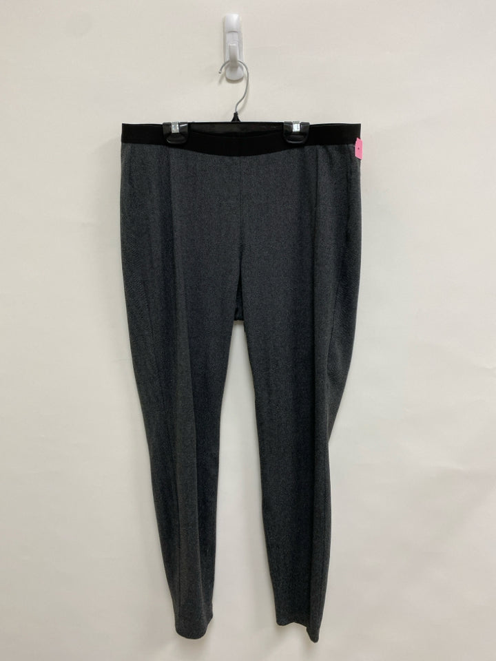 Eileen Fisher Size M Black Gray Herringbone Ladies Leggings