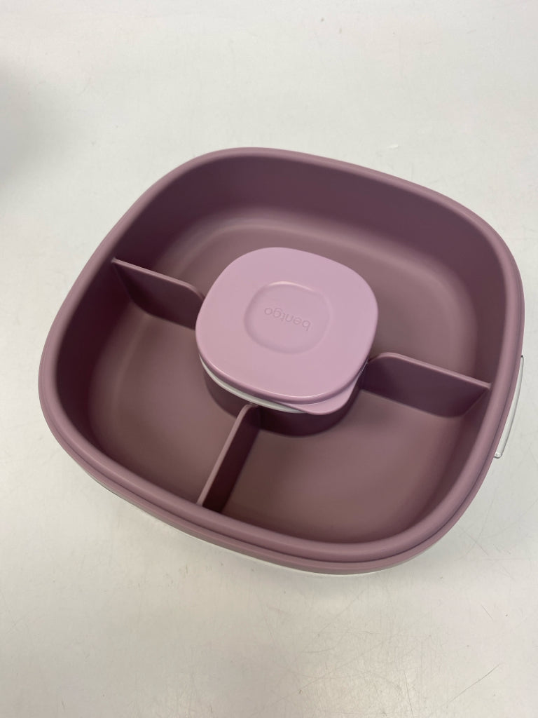 Lavender Clear Glass Storage Container