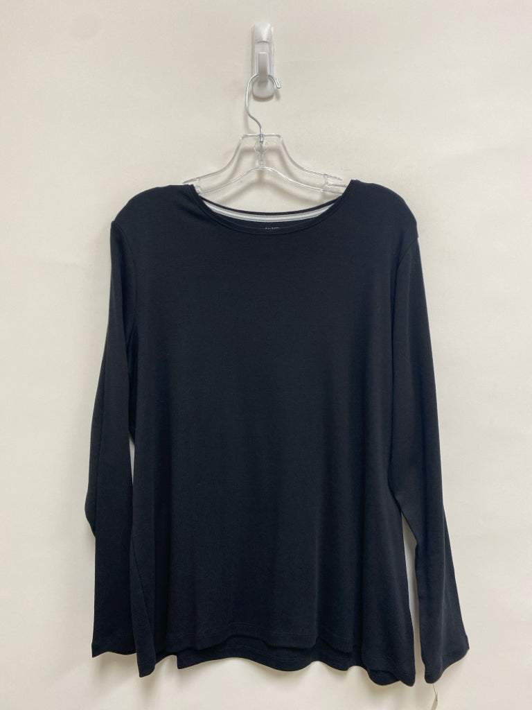 NWT Talbots Petite Size 2XP Black Plus Size Top