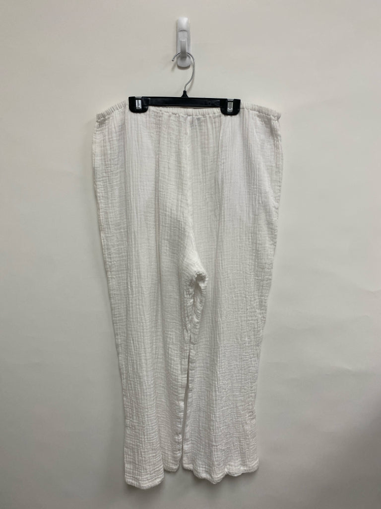 HabitaT Size L White Gauze Ladies Pants