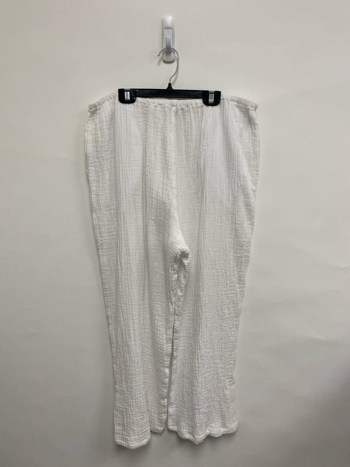 HabitaT Size L White Gauze Ladies Pants