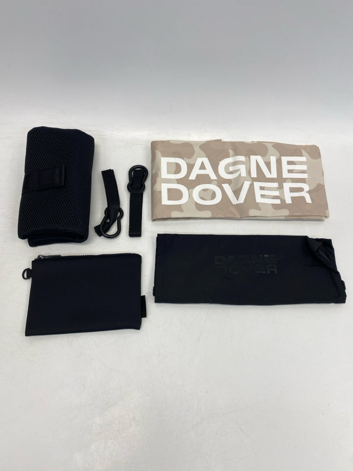Dagne Dover Black Neoprene Diaper Bag