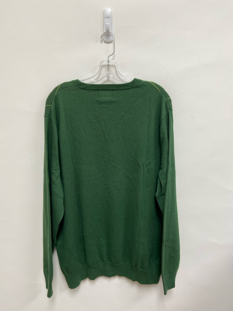 Size XXL Green Yellow Windowpane Men&