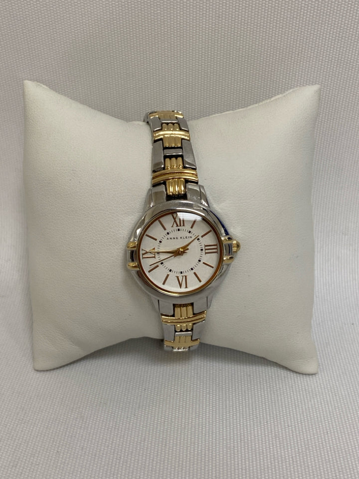 Anne Klein Silver Color Gold Color Ladies Wristwatch