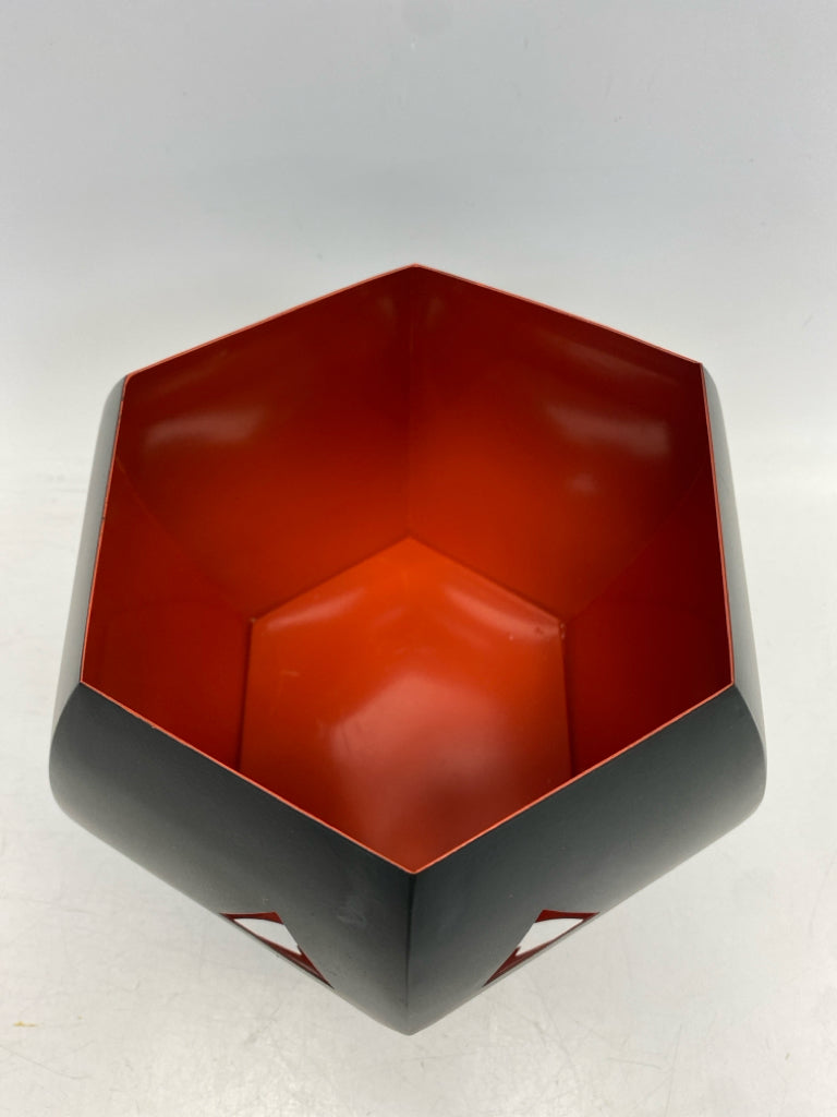 Crate/Barrel Black Orange Metal Halloween