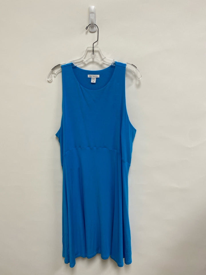 Athleta  SIZE  1X Turquoise Sleeveless Plus Size Dress
