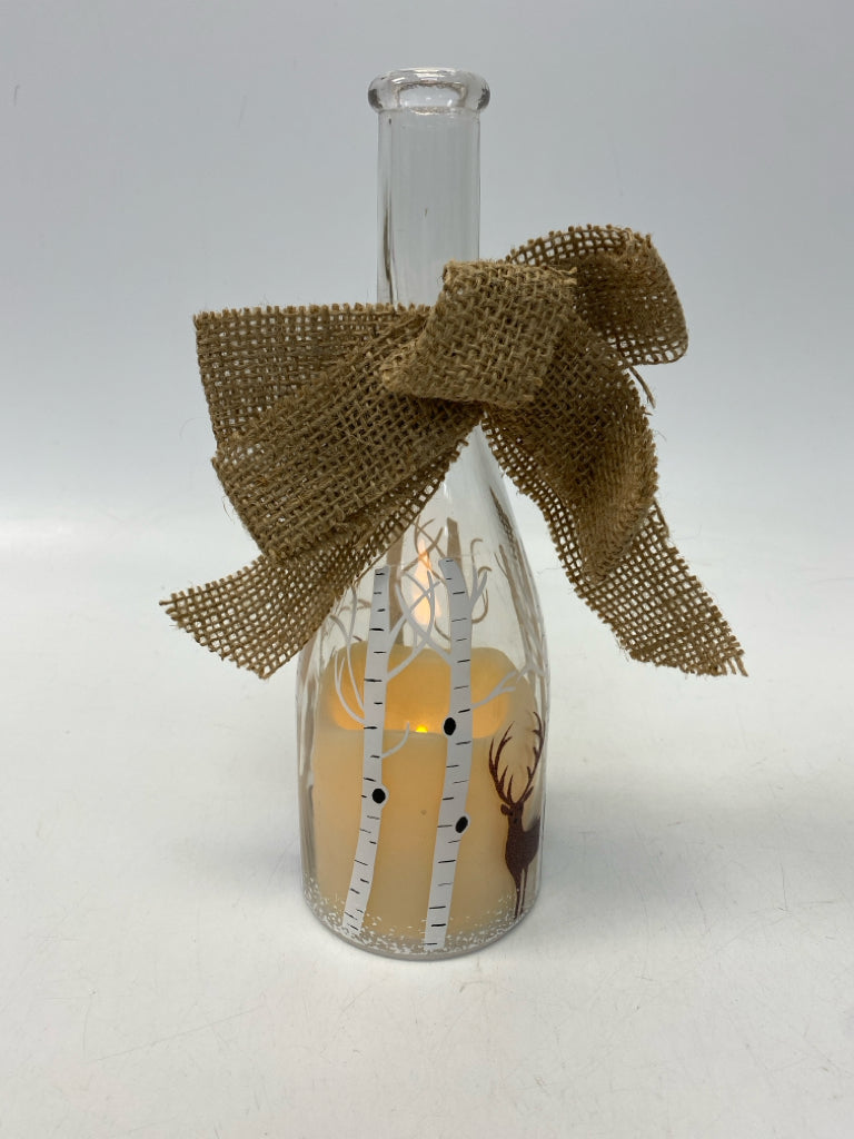 Clear Natural Deer Glass Christmas
