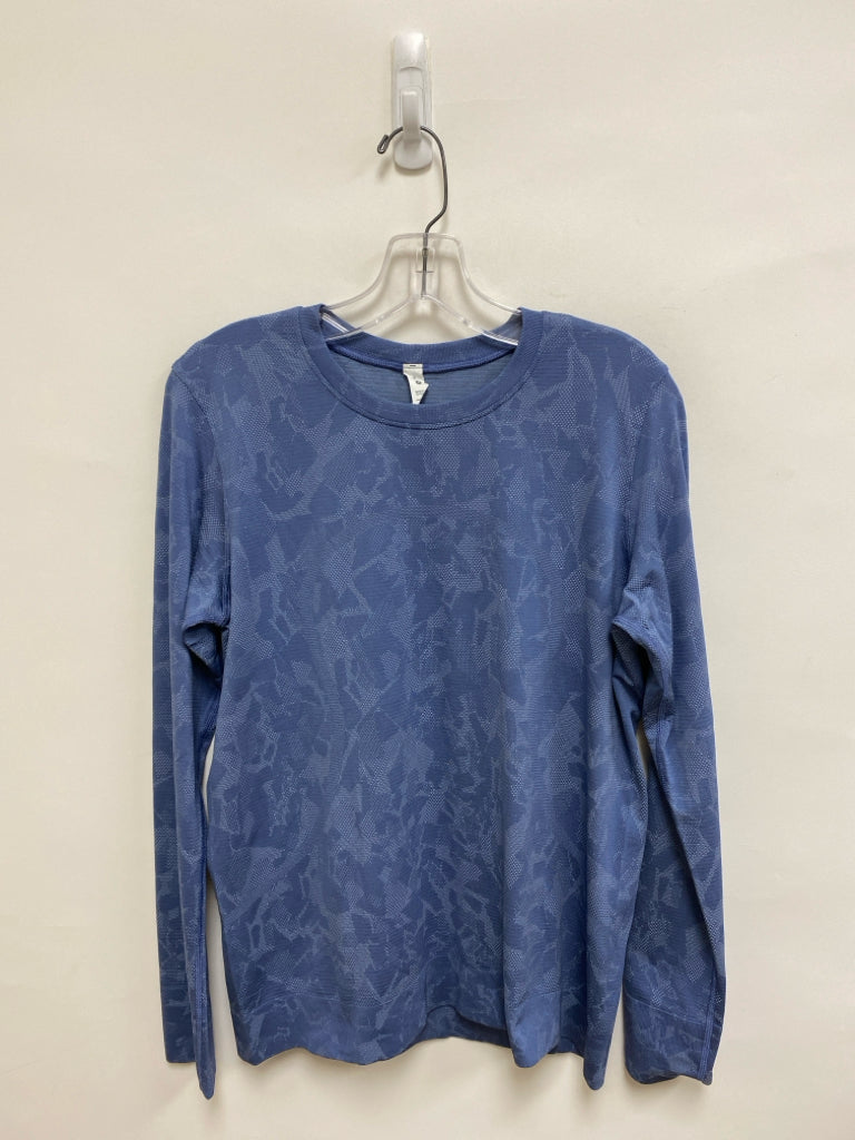 Lululemon Size 8 Blue Speckles Long Sleeve Athletic Top