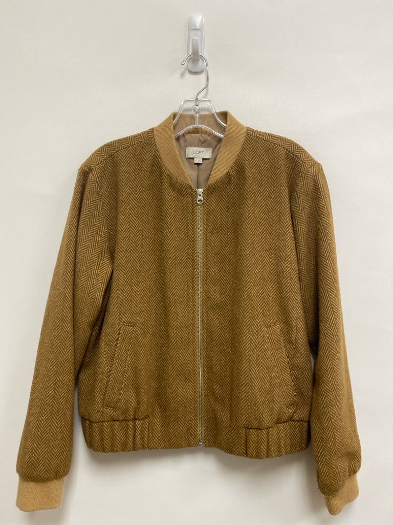 LOFT Size M Brown Herringbone Ladies Jacket
