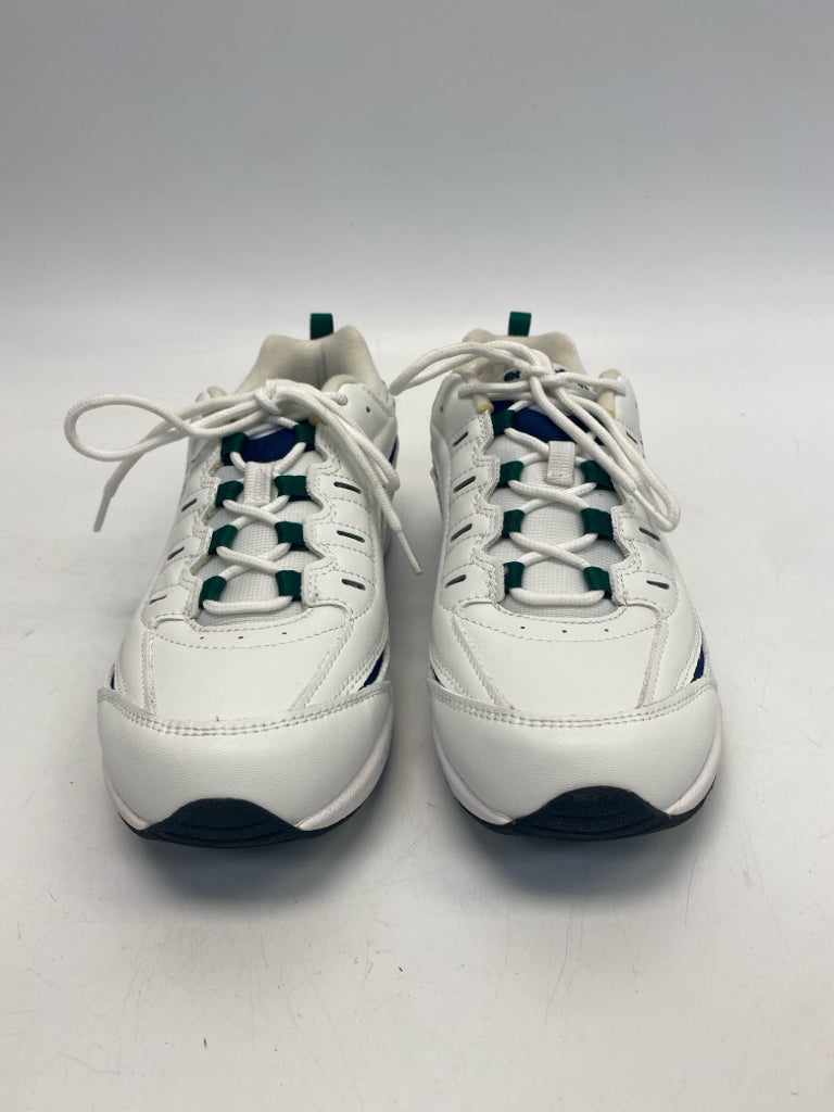 Easy Spirit  Size 8 Wht/Green Lace-up Sneakers
