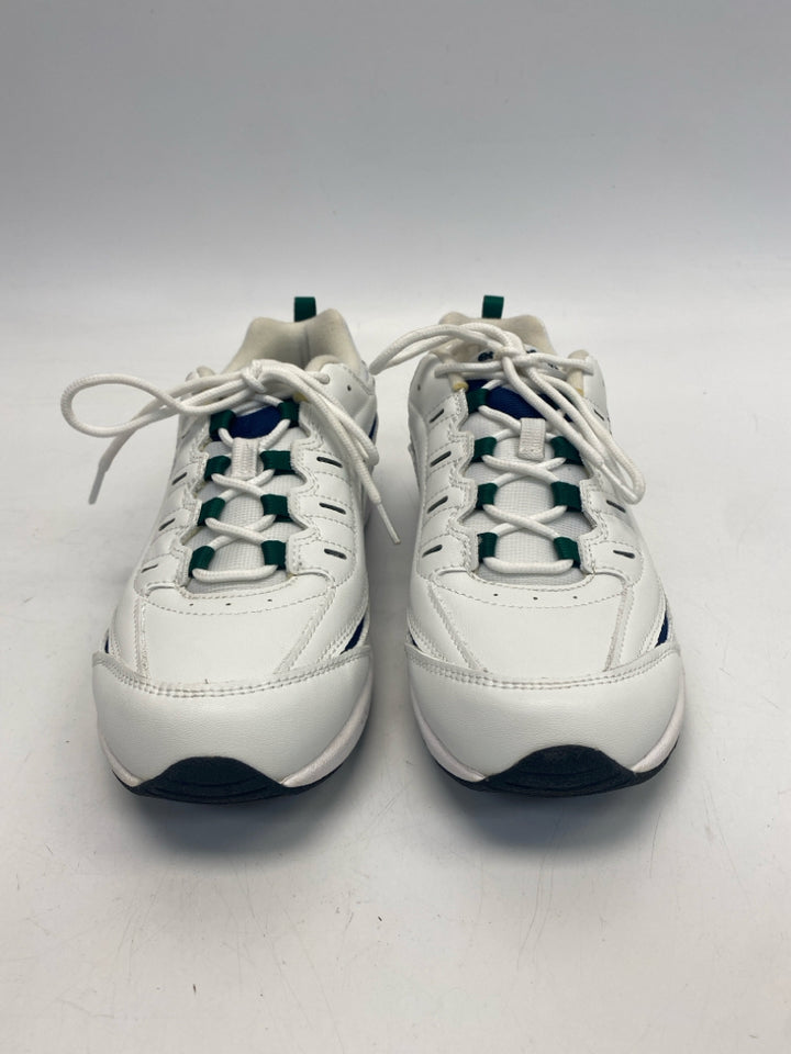 Easy Spirit  Size 8 Wht/Green Lace-up Sneakers