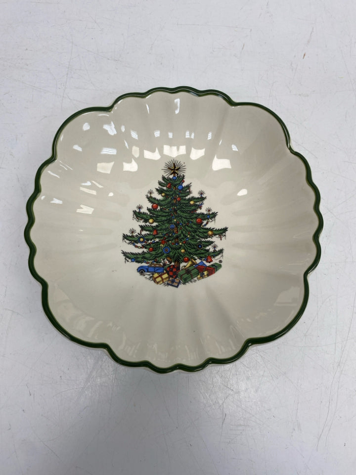 White Green Trees Christmas