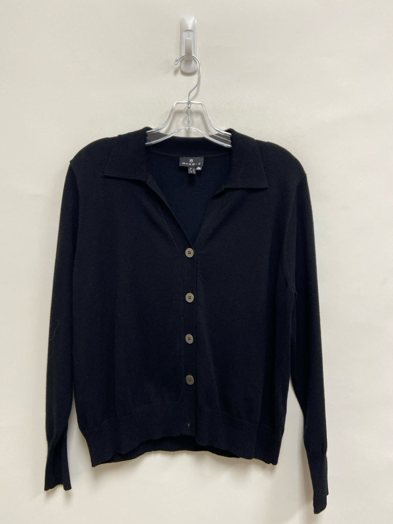 MARBLE Size M Black Cardigan Ladies Sweater