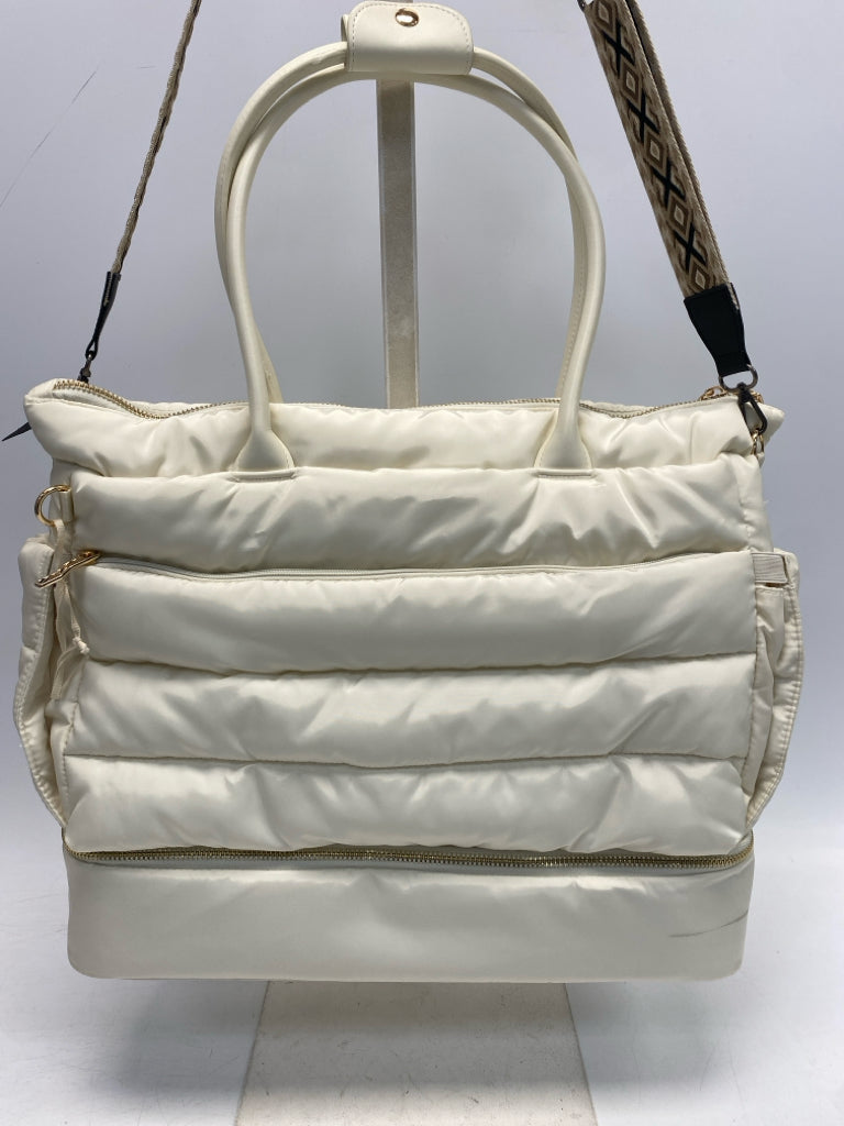 Cream Duffle Bag