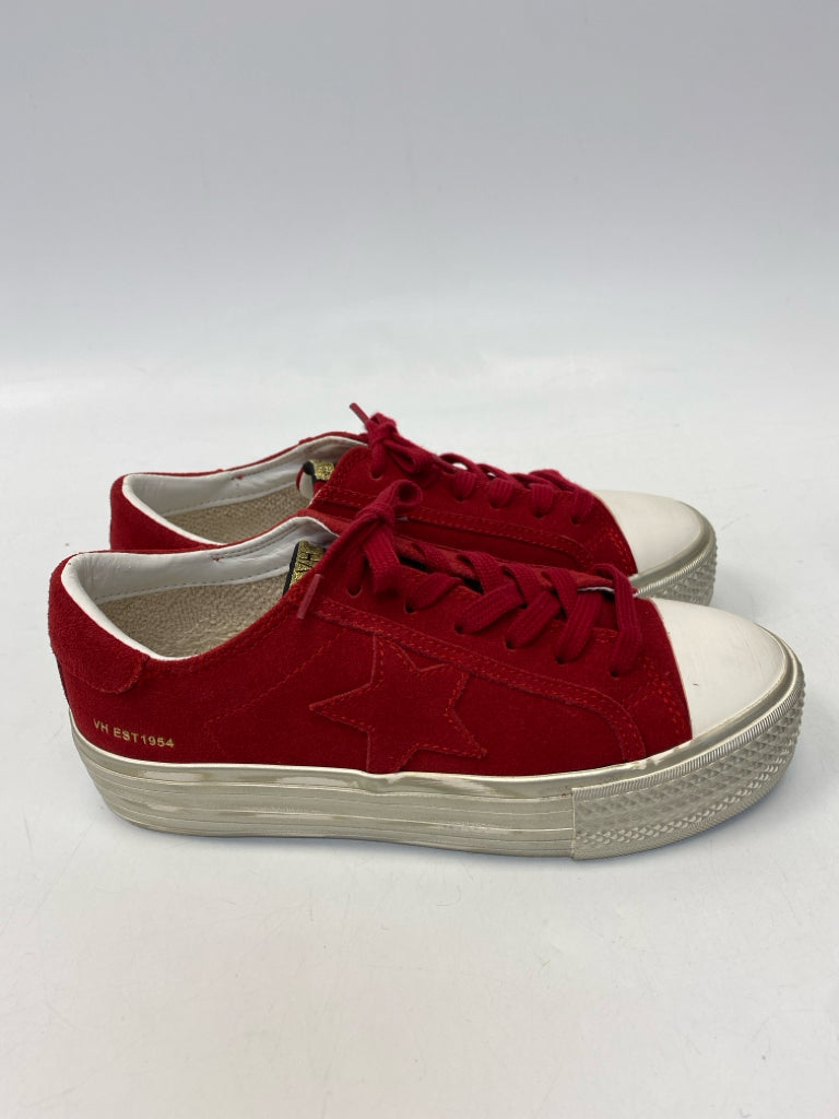 NWOT Vintage Havana  Size 8 Red Lace-up Sneakers