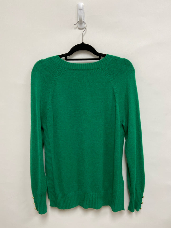 LILLY PULITZER Size M Green V Neck Ladies Sweater