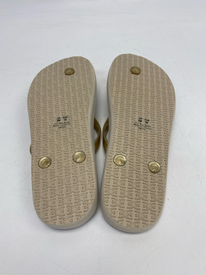 NEW Sam Edelman  Size 6 Gold Sandals