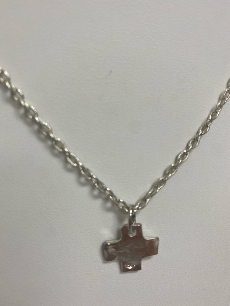 Susan Shaw Silver Color Cross Necklace
