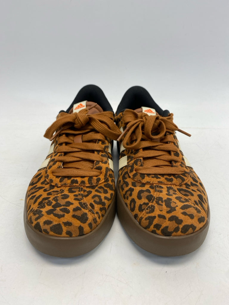 NWOT Adidas  Size 9.5 Brown Black Animal Print Sneakers