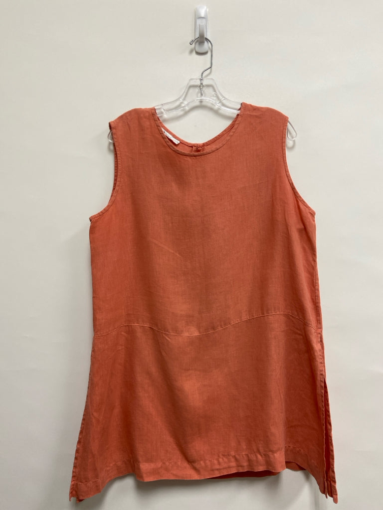 Bryn Walker Size L Coral Sleeveless Ladies Top