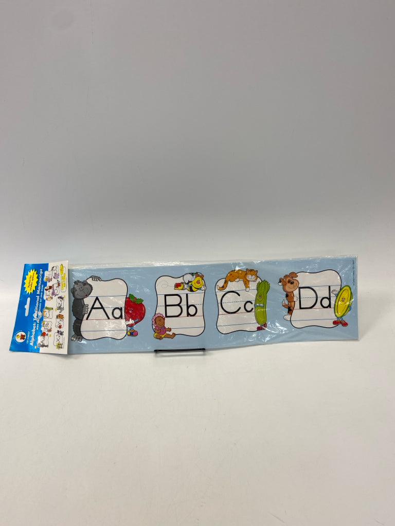 NEW/PKG Alphabet Mini Bulletin Board Set