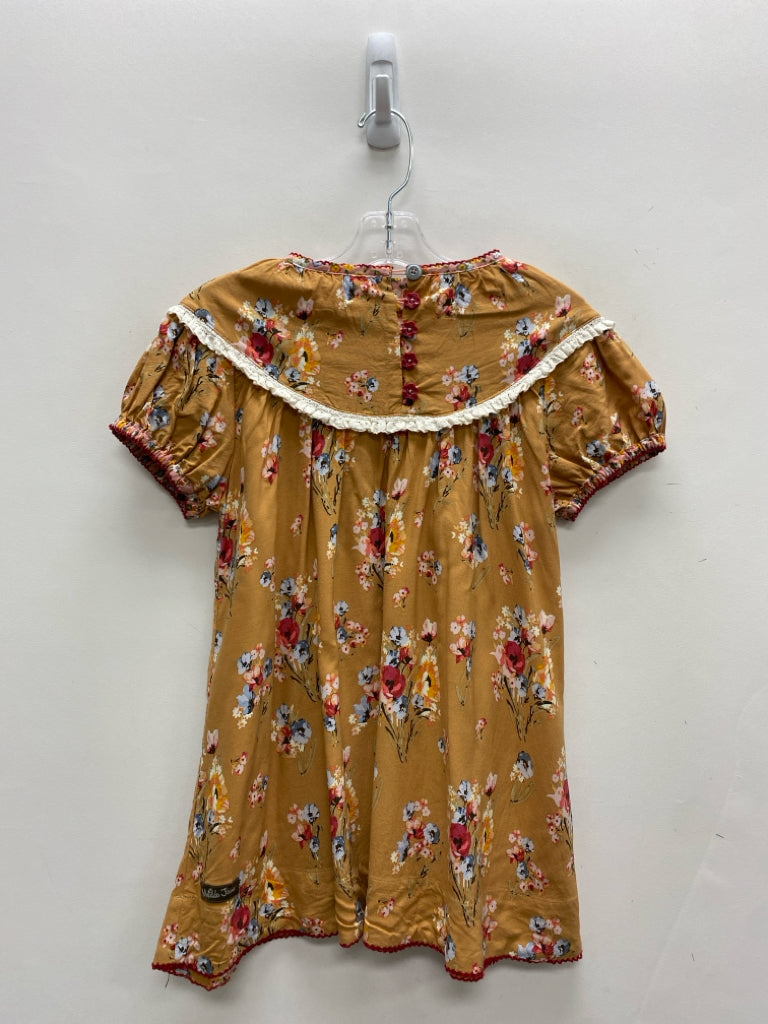Matilda Jane SIZE 10 Tan/Cream Blue/Multi Floral Girl&