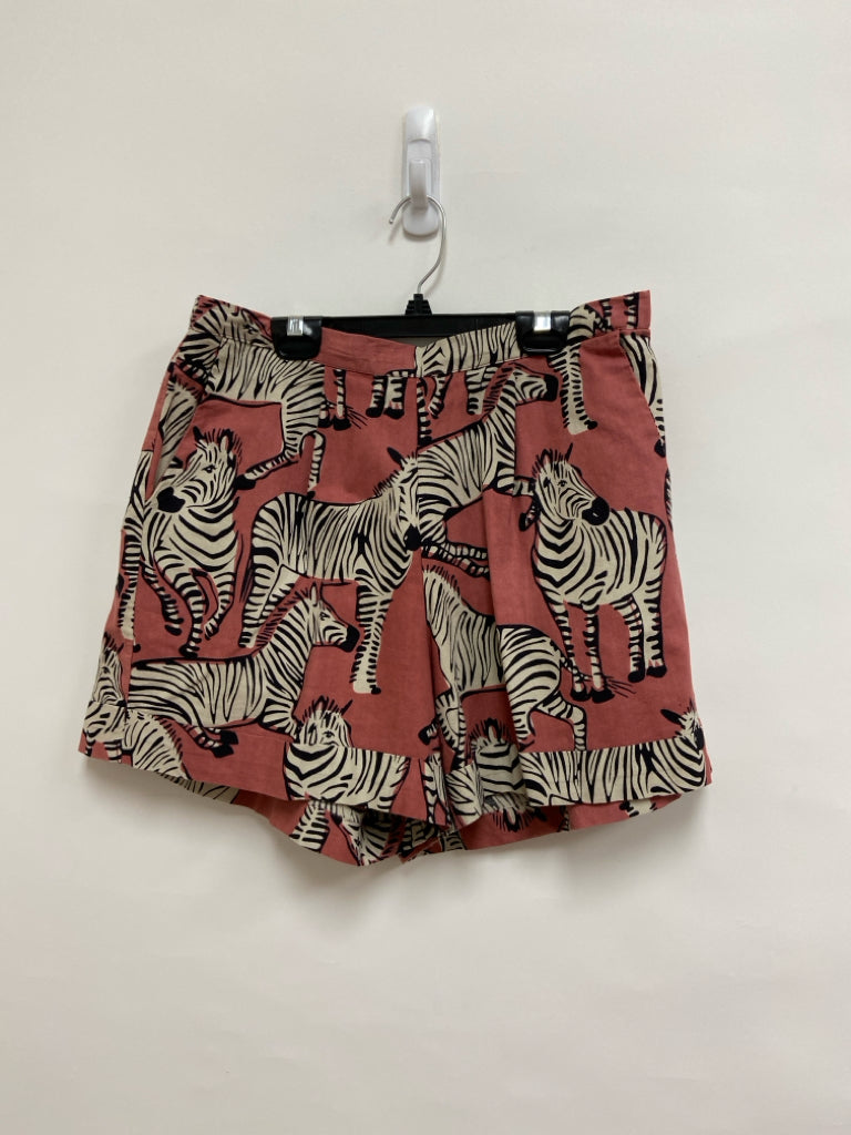 COMPANIA FANTASTICA Size M Dusty Rose Cream/Black Ladies Shorts