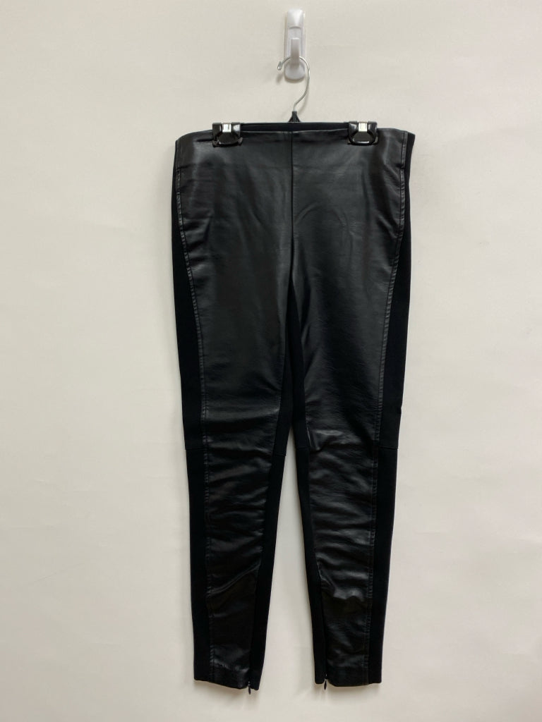 Lauren Ralph Lauren Size 0 Black Faux Leather Ladies Leggings