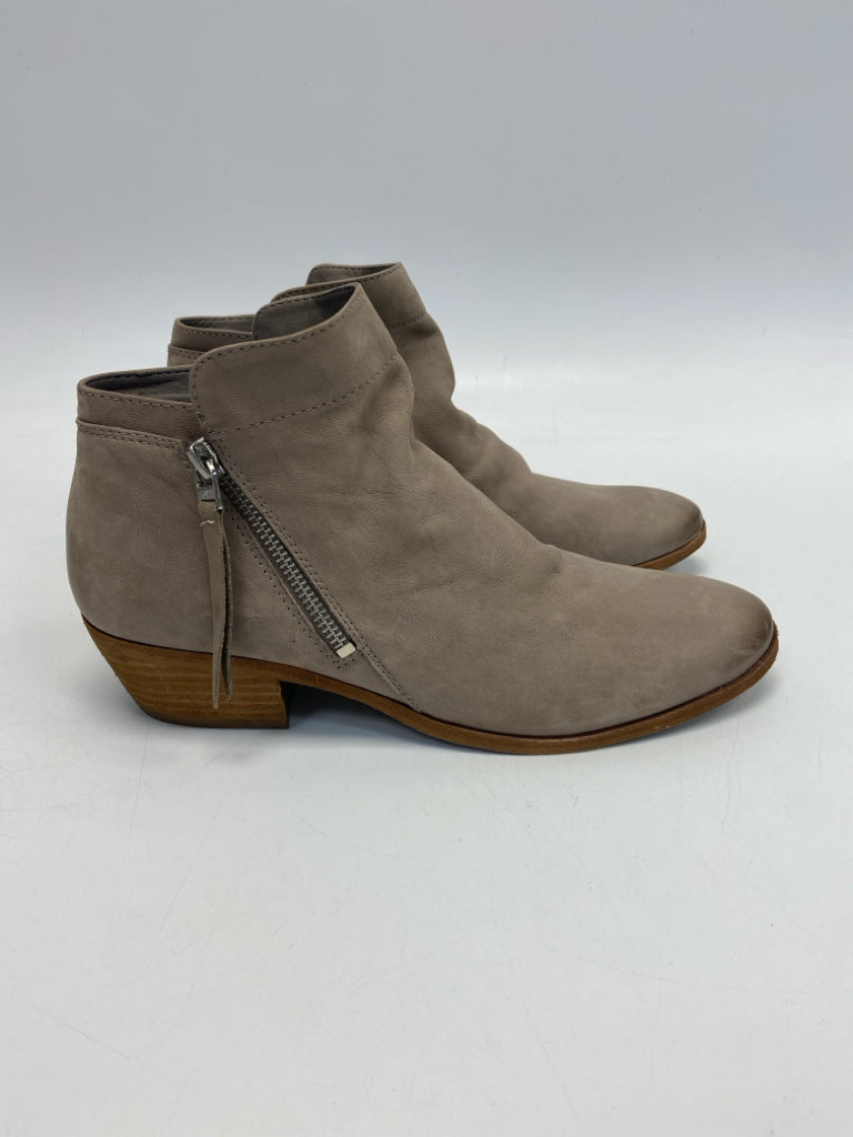 Sam Edelman  Size 9.5 Taupe Side Zipper Boots