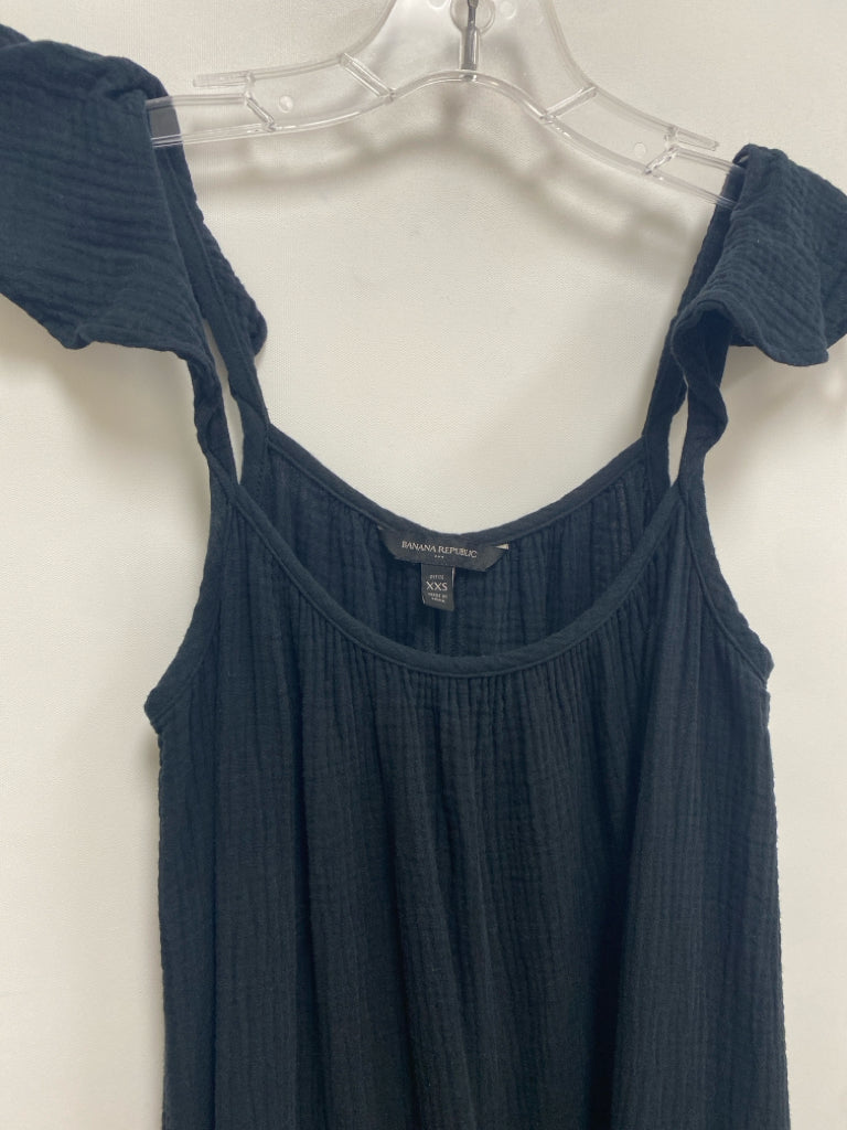 Banana Republic Size XXSP Black Sleeveless Petite Dress