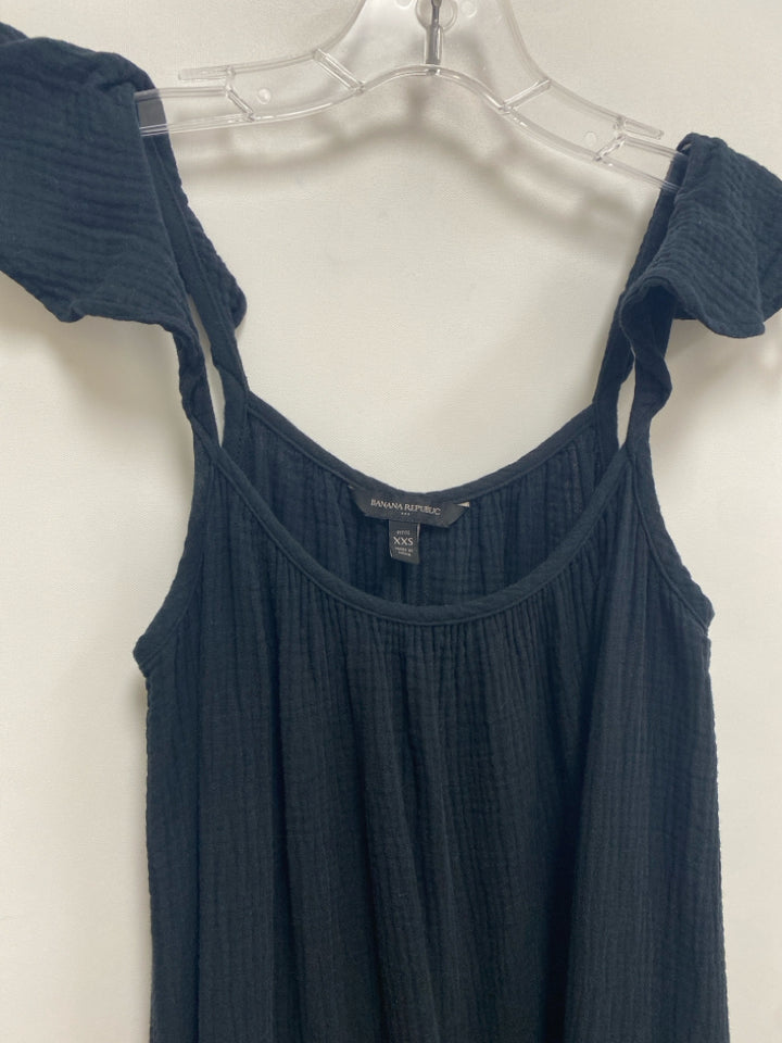 Banana Republic Size XXSP Black Sleeveless Petite Dress
